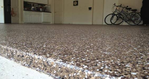 epoxy flake garage floor